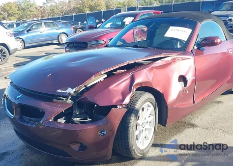 2005 BMW Z4 2.5I z USA, uszkodzony, nr VIN 4USBT33535LR70546